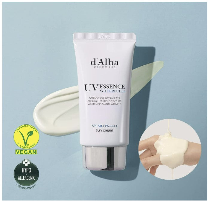 d'Alba Italian White Truffle Waterfull Essence Sunscreen | 50ml