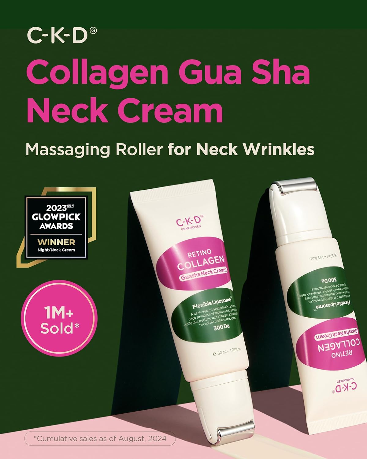 CKD Gua Sha Neck Cream - Retinol Collagen Firming Cream for Neck and Jawline 50ml