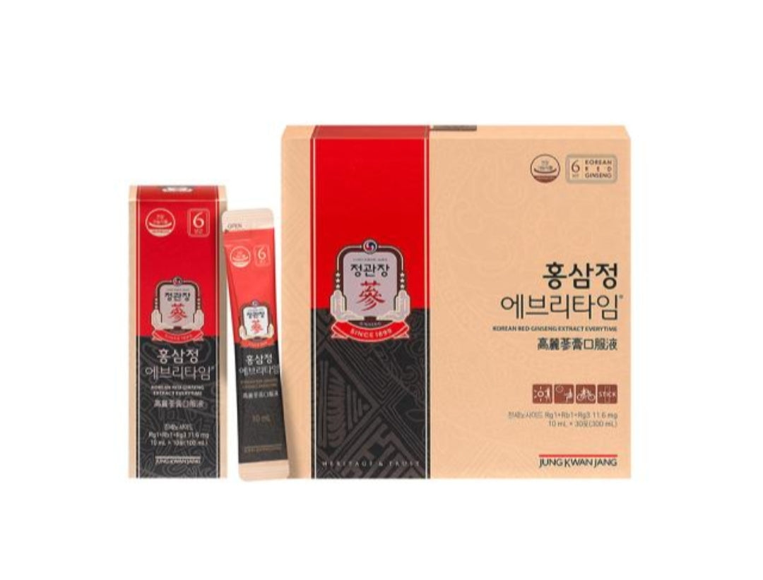 KGC JungKwanJang Everytime Original Ginseng Extract 30 sticks × 10ml each