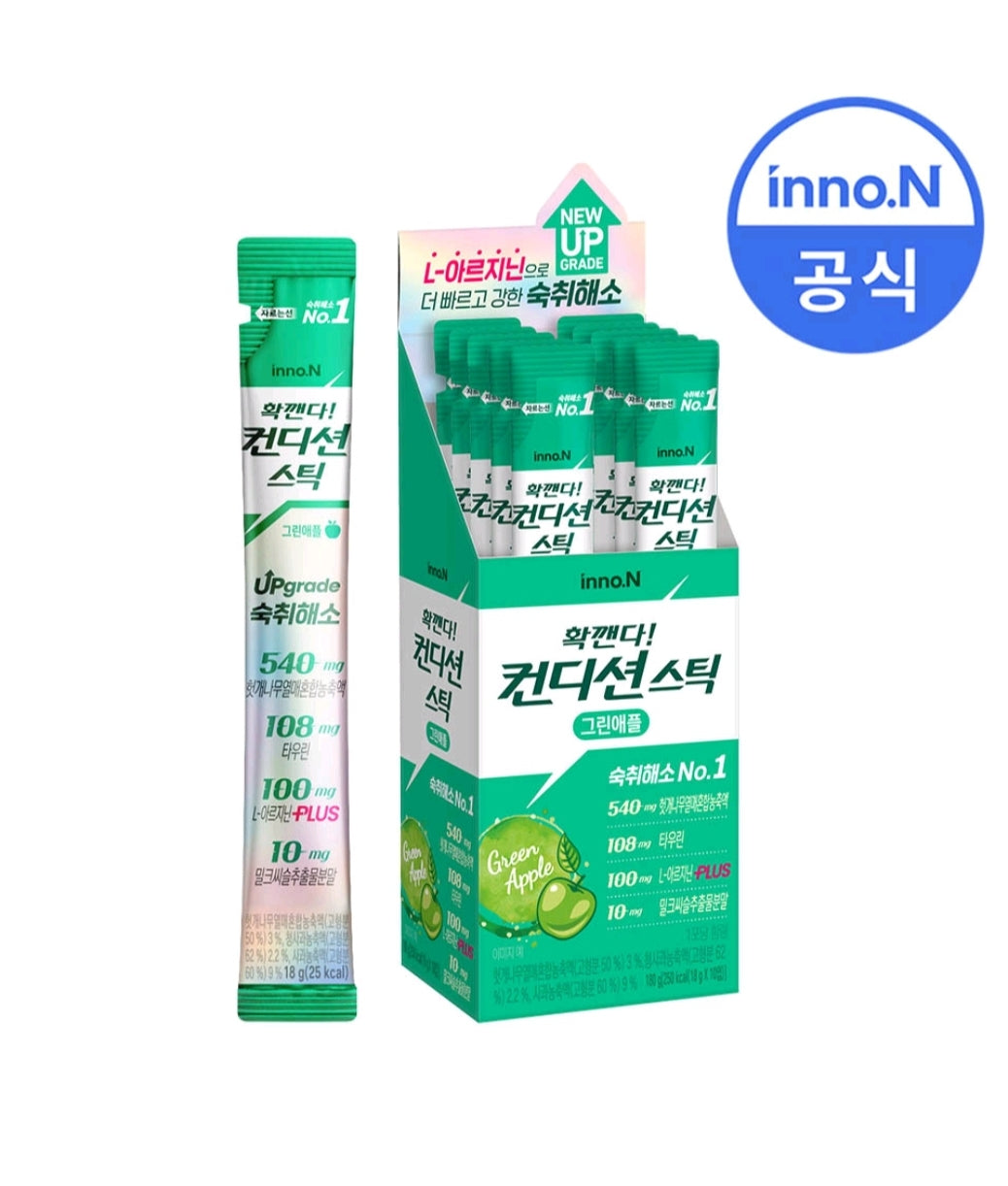 INNO.N CONDITION STICK Hangover Solution | Jelly Type | 18g x 10 sticks per box
