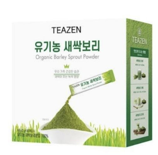 TEAZEN Organic Barley Sprout Powder 30 sticks (2g ea)