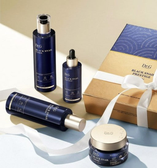 DR.G Black Snail Prestige SET (Toner + Emulsion + Ampoule + Cream 50ml +  Gift Bag Set)