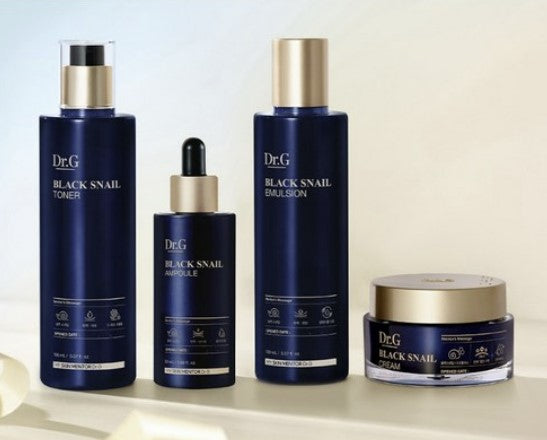 DR.G Black Snail Prestige SET (Toner + Emulsion + Ampoule + Cream 50ml +  Gift Bag Set)