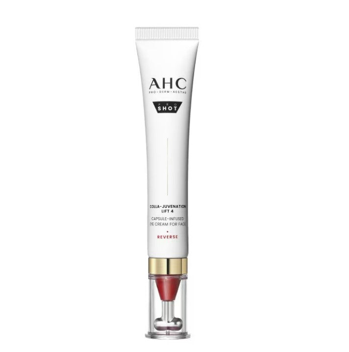 AHC Pro Shot Colla-Juvenation Lift Capsule-Infused Eye Cream for Face | with T-shape metallic LIFT applicator 30 ml