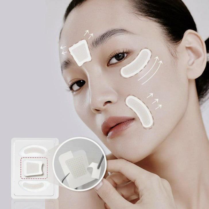 DERMAFIRM Age Reviving Micro Crystal Patch Plus (For nasolabial folds 2P + for between the brows 1P)