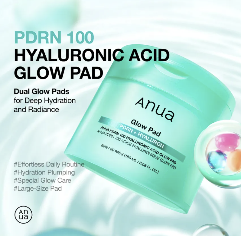 ANUA PDRN 100 Hyaluronic Acid Glow Pads