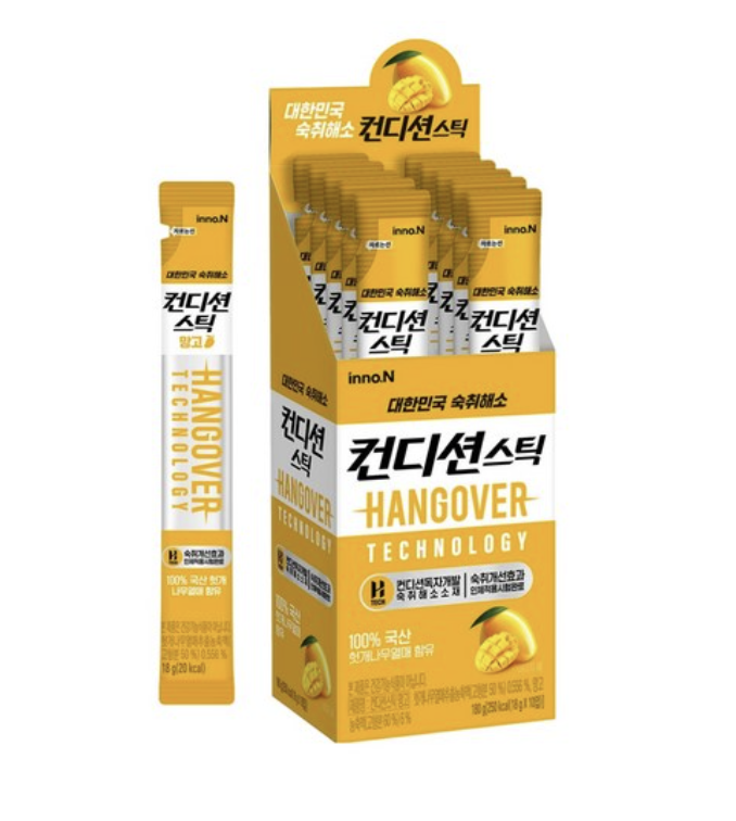 INNO.N CONDITION STICK Hangover Solution | Jelly Type | 18g x 10 sticks per box