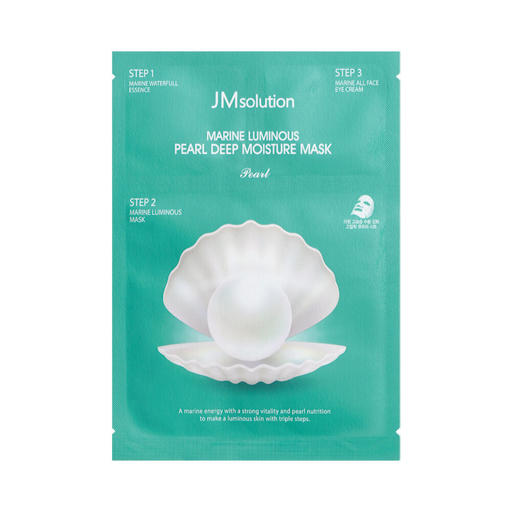 JM SOLUTION Marine Luminous Pearl Deep Moisture Mask Sheet 10 Sheets